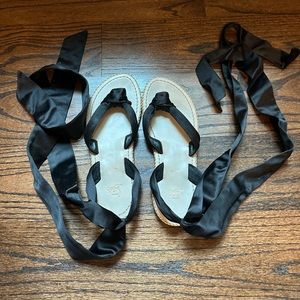 Christian Louboutin satin sandal